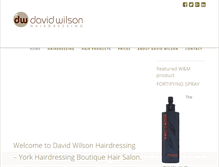 Tablet Screenshot of davidwilsonhair.com